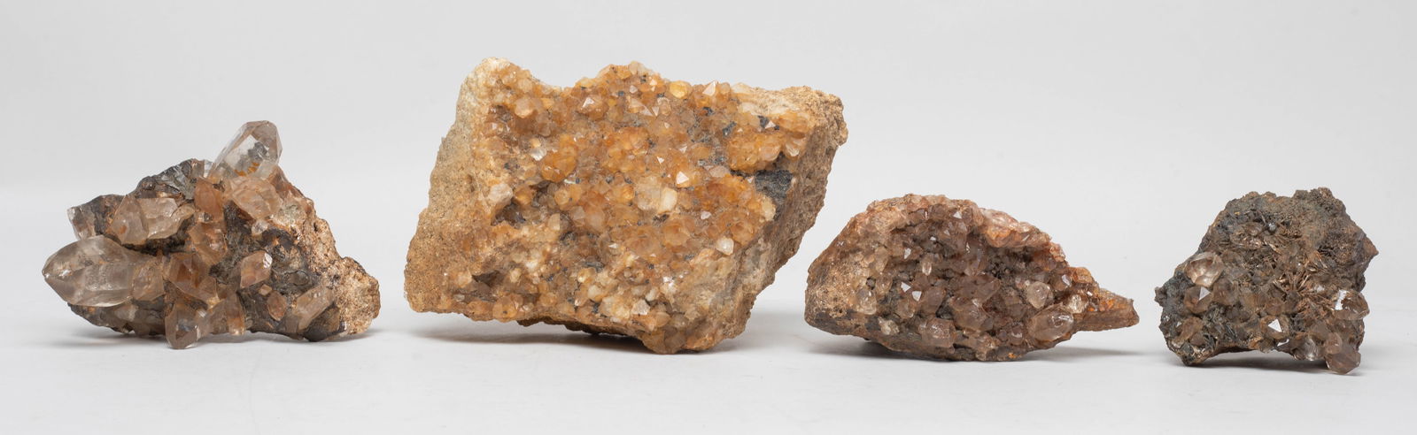 Set Grossular Garnet Cluster Sculptures (1 of 12)