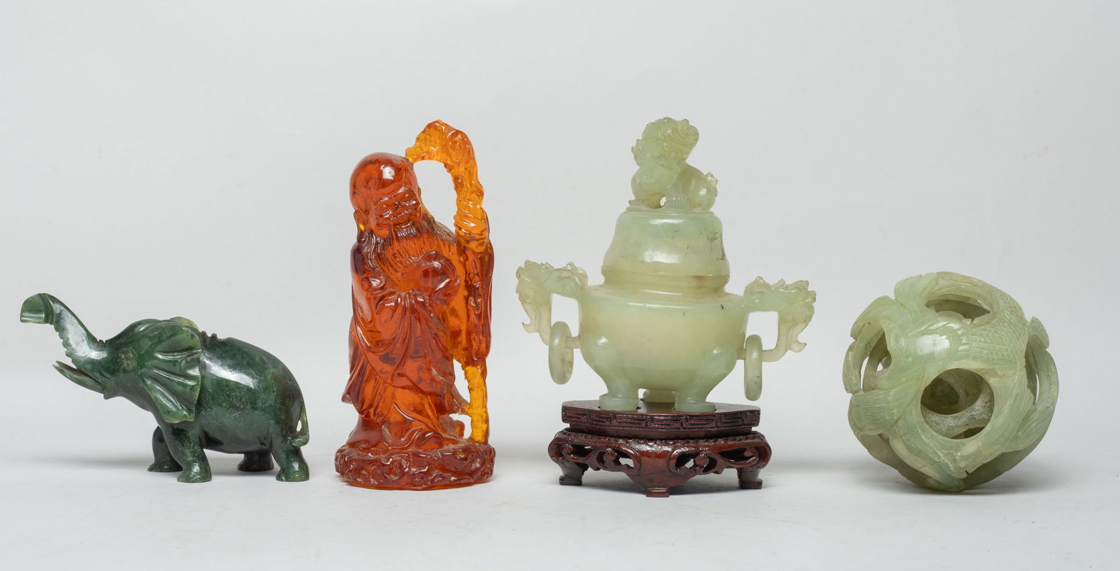 Set Chinese Export Stones, Decors (1 of 20)