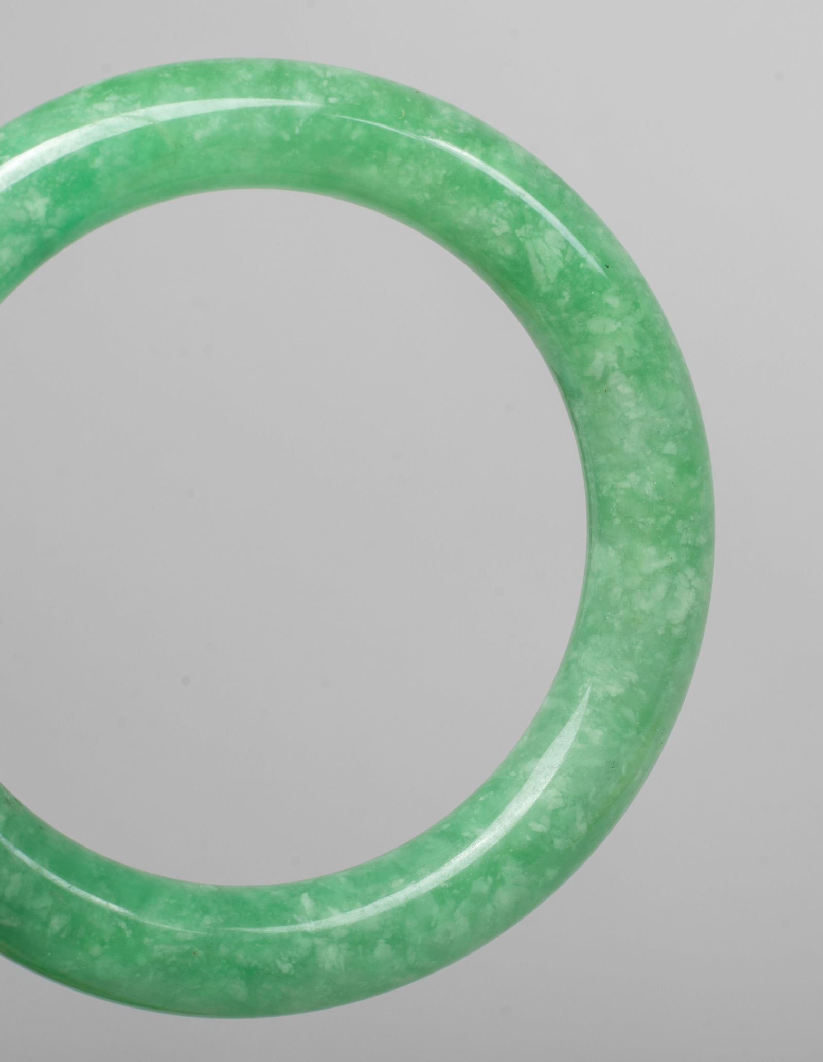 Set Chinese Export Jade/ Stone Bangles - 10