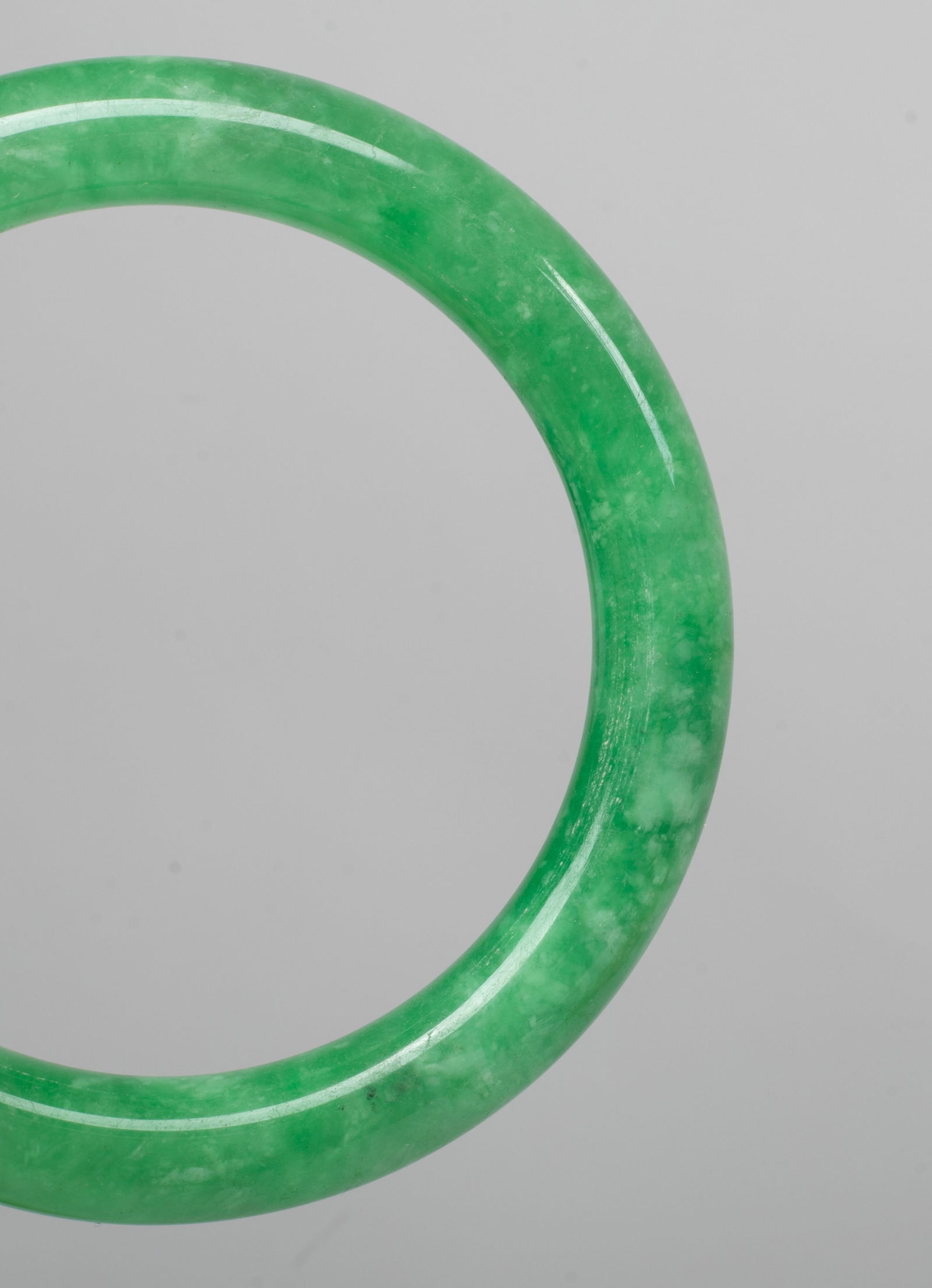 Set Chinese Export Jade/ Stone Bangles - 11