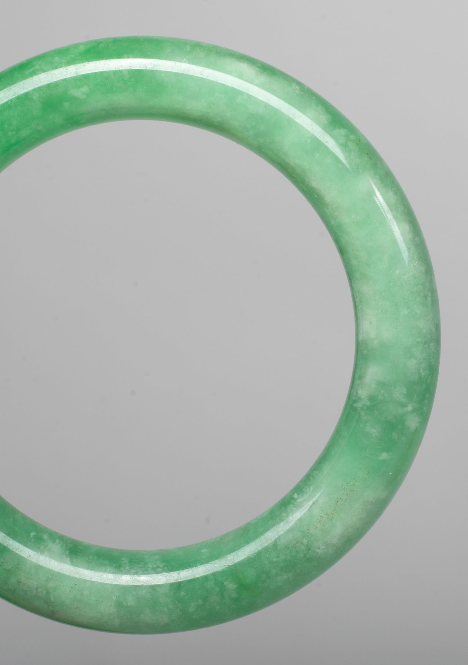 Set Chinese Export Jade/ Stone Bangles - 12