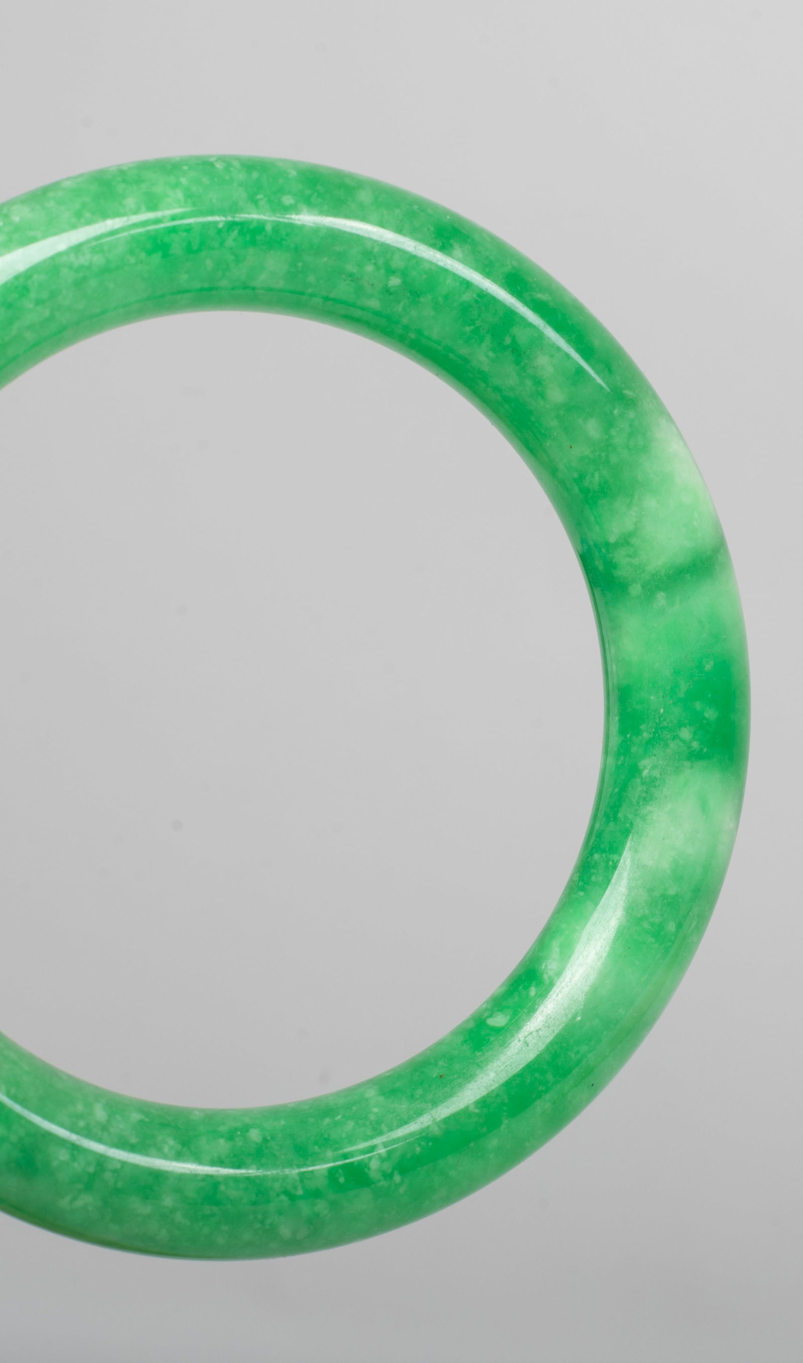 Set Chinese Export Jade/ Stone Bangles - 13