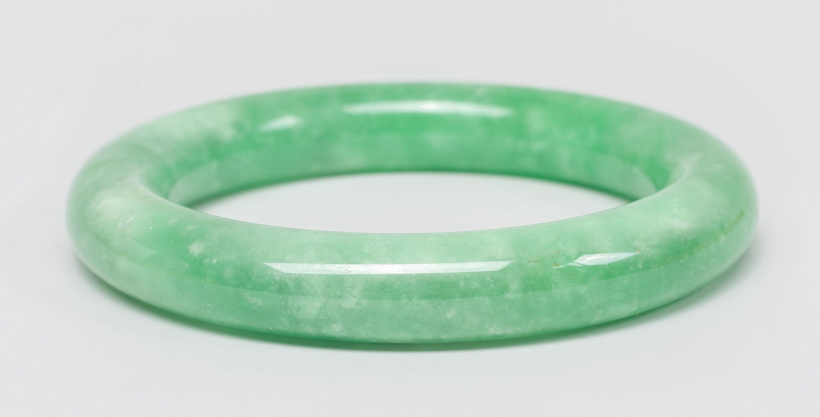 Set Chinese Export Jade/ Stone Bangles - 5
