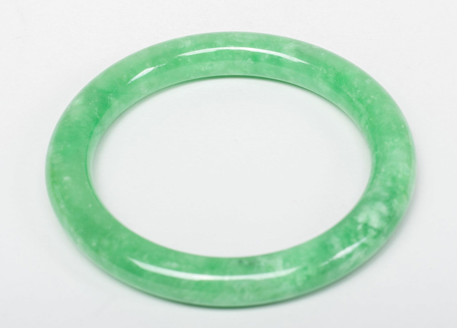 Set Chinese Export Jade/ Stone Bangles - 6
