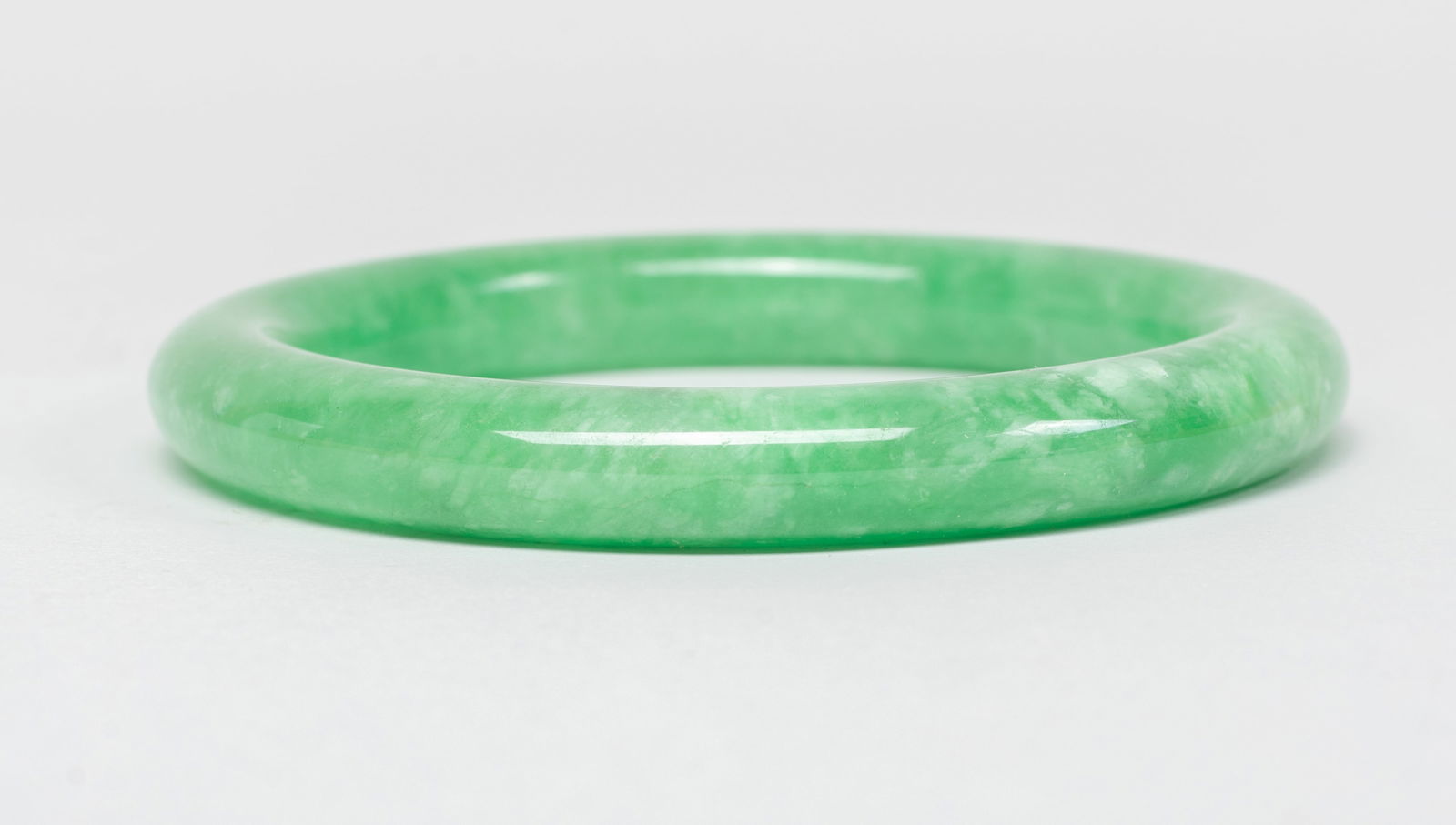 Set Chinese Export Jade/ Stone Bangles - 7