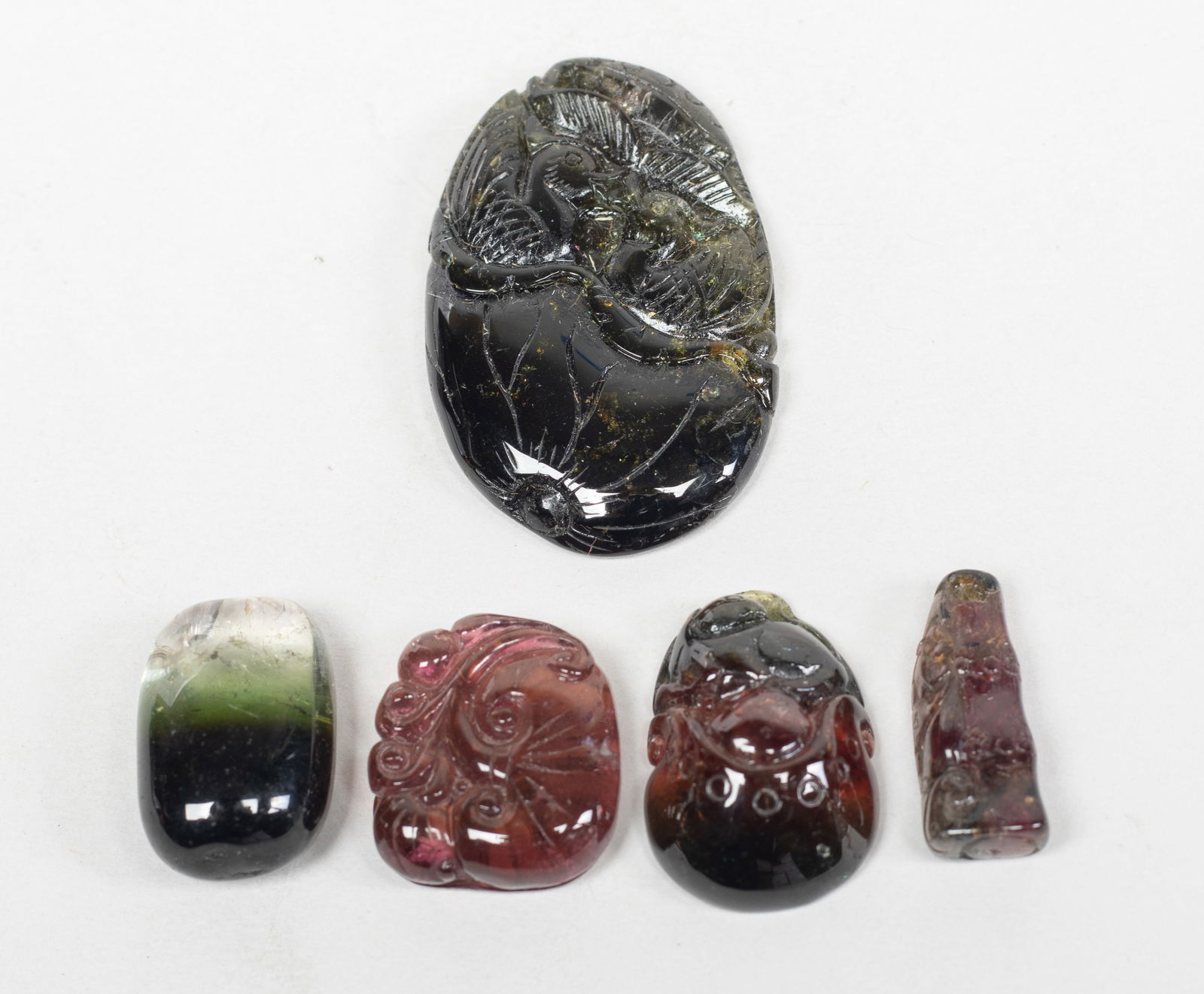 Set Chinese Export Tourmaline Pendants (1 of 16)