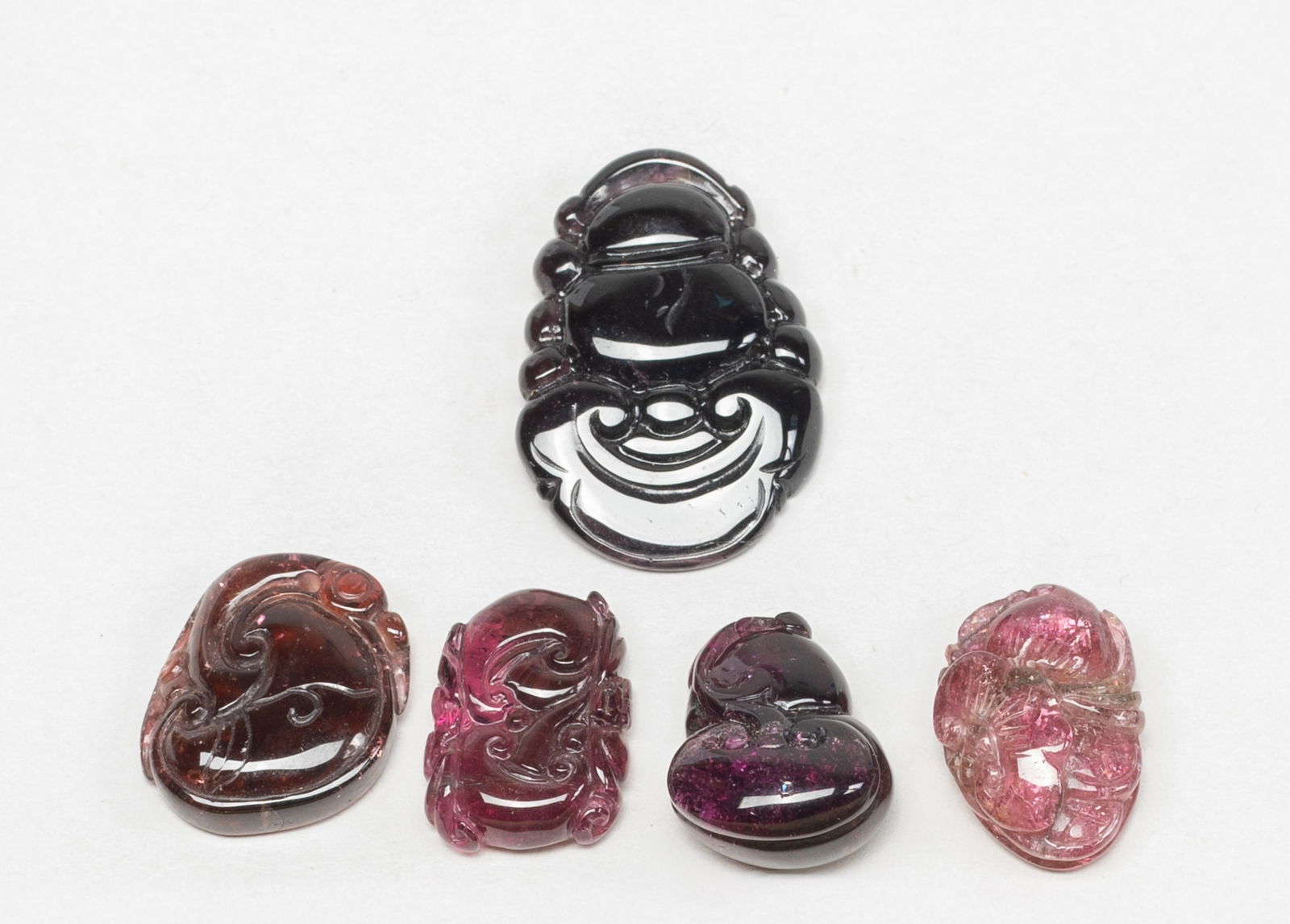 Set Vintage Chinese Tourmaline Pendants (1 of 15)