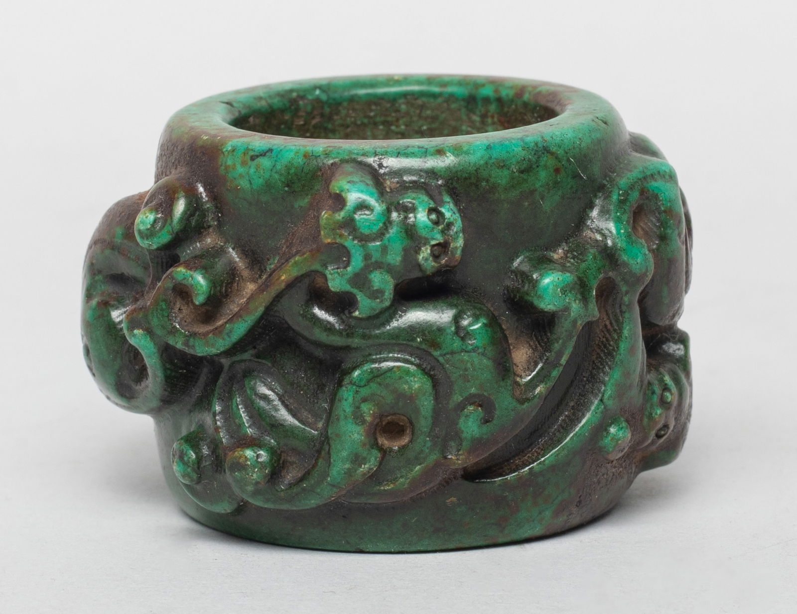 Chinese Stone Carved Thumb Ring (1 of 7)