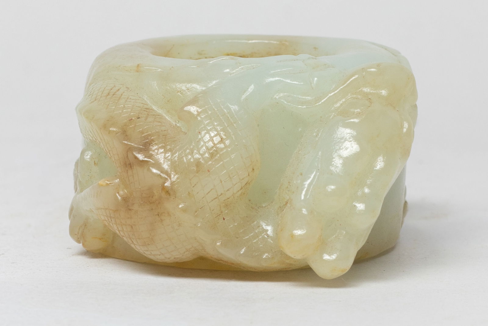 Large Chinese Jade Carved Thumb Ring (1 of 11)