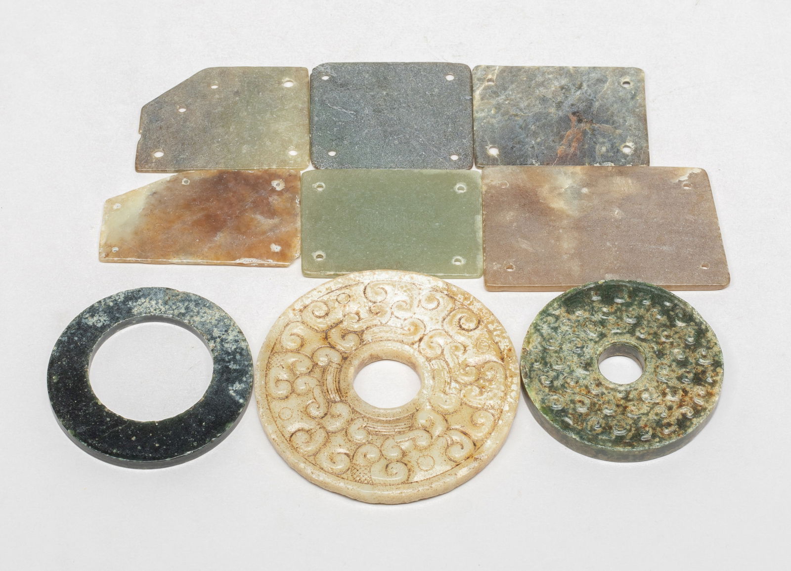 Large Set Chinese Jade/ Stone Carved Pendants (1 of 19)