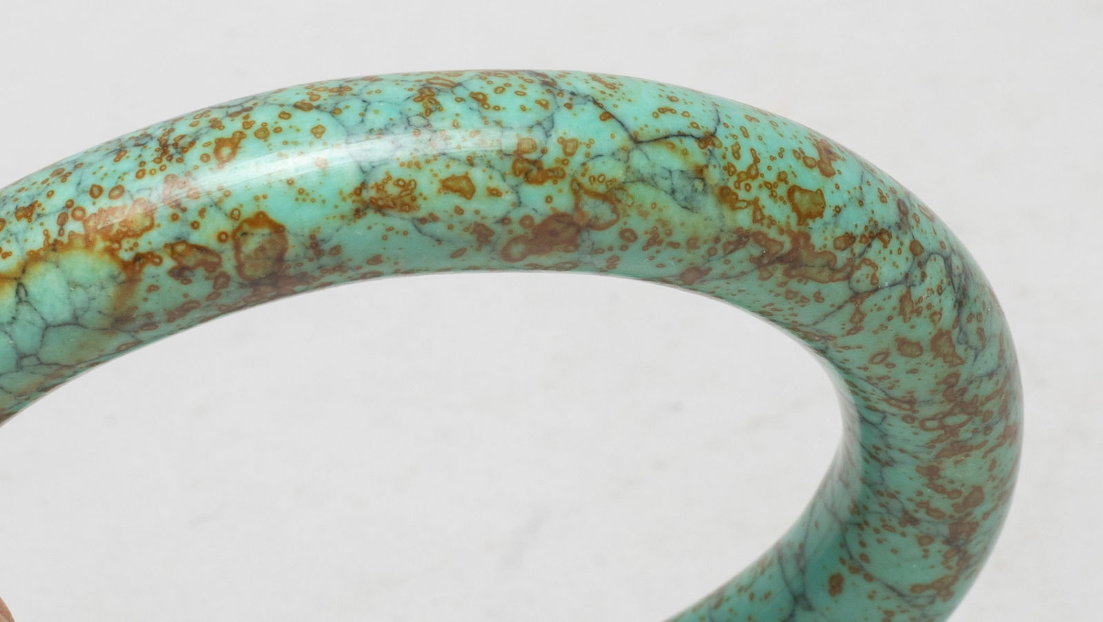 Two Chinese Export Stone Bangles - 4