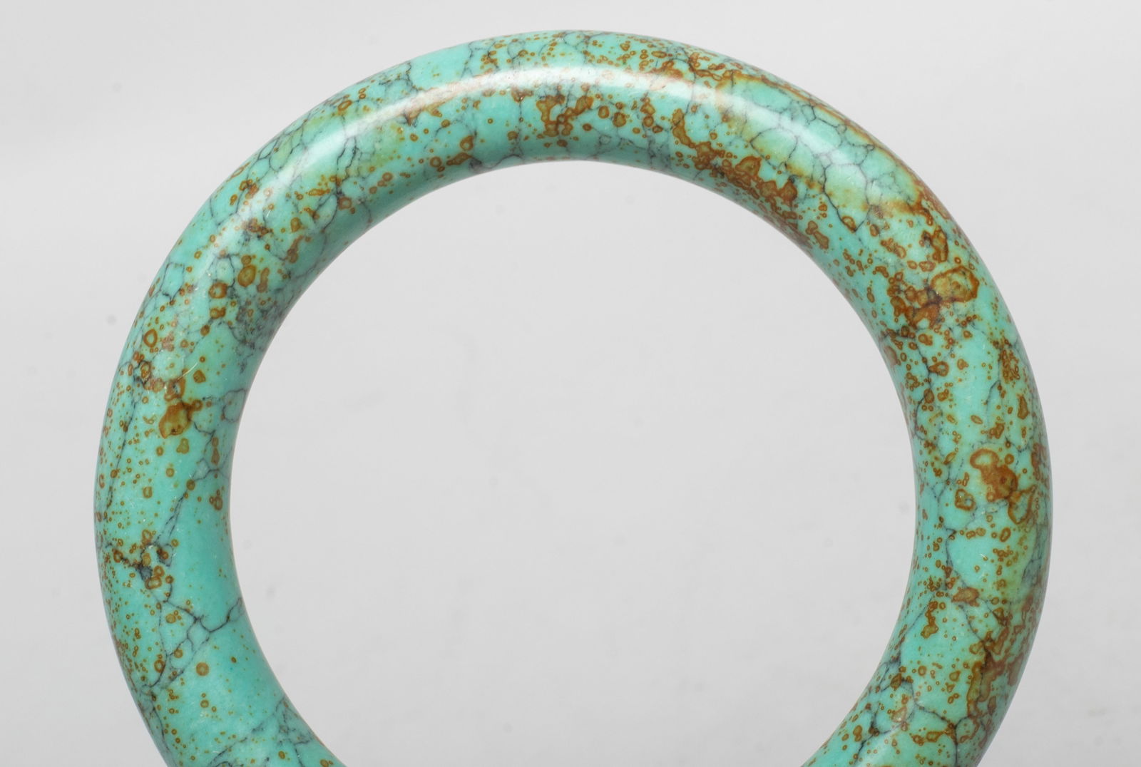 Two Chinese Export Stone Bangles - 6