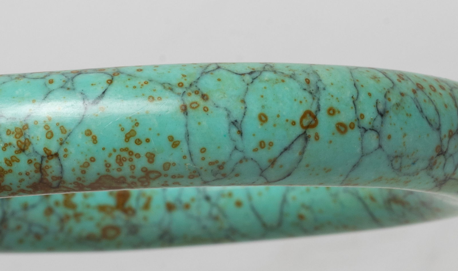 Two Chinese Export Stone Bangles - 7