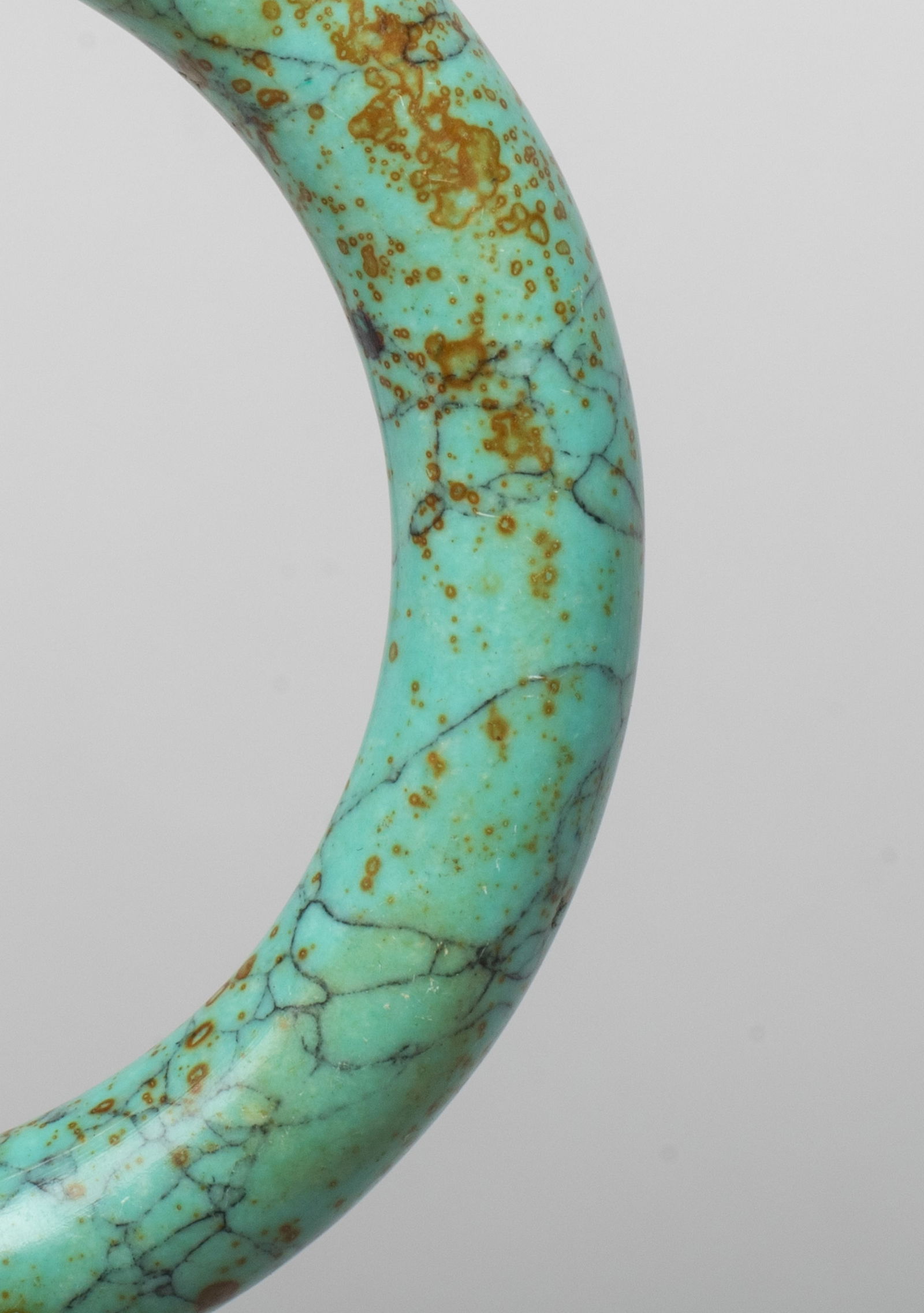 Two Chinese Export Stone Bangles - 9