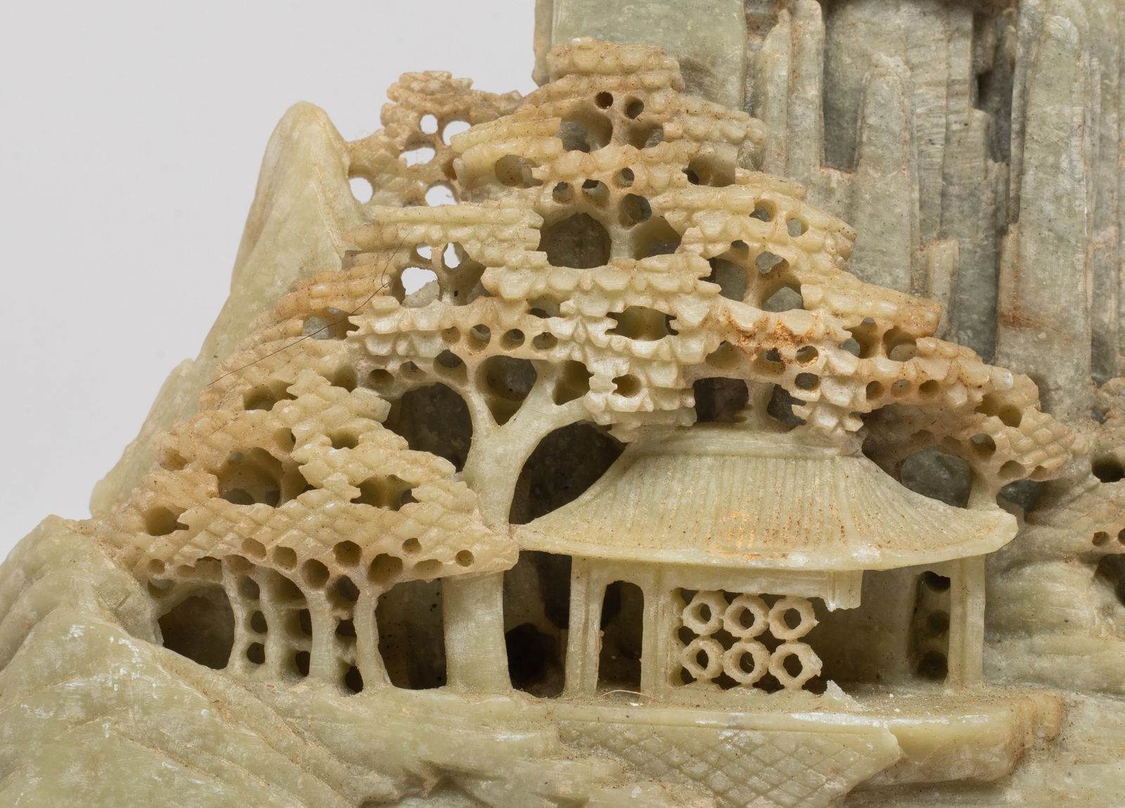 Vintage Chinese Export Stone Table Sculpture - 3