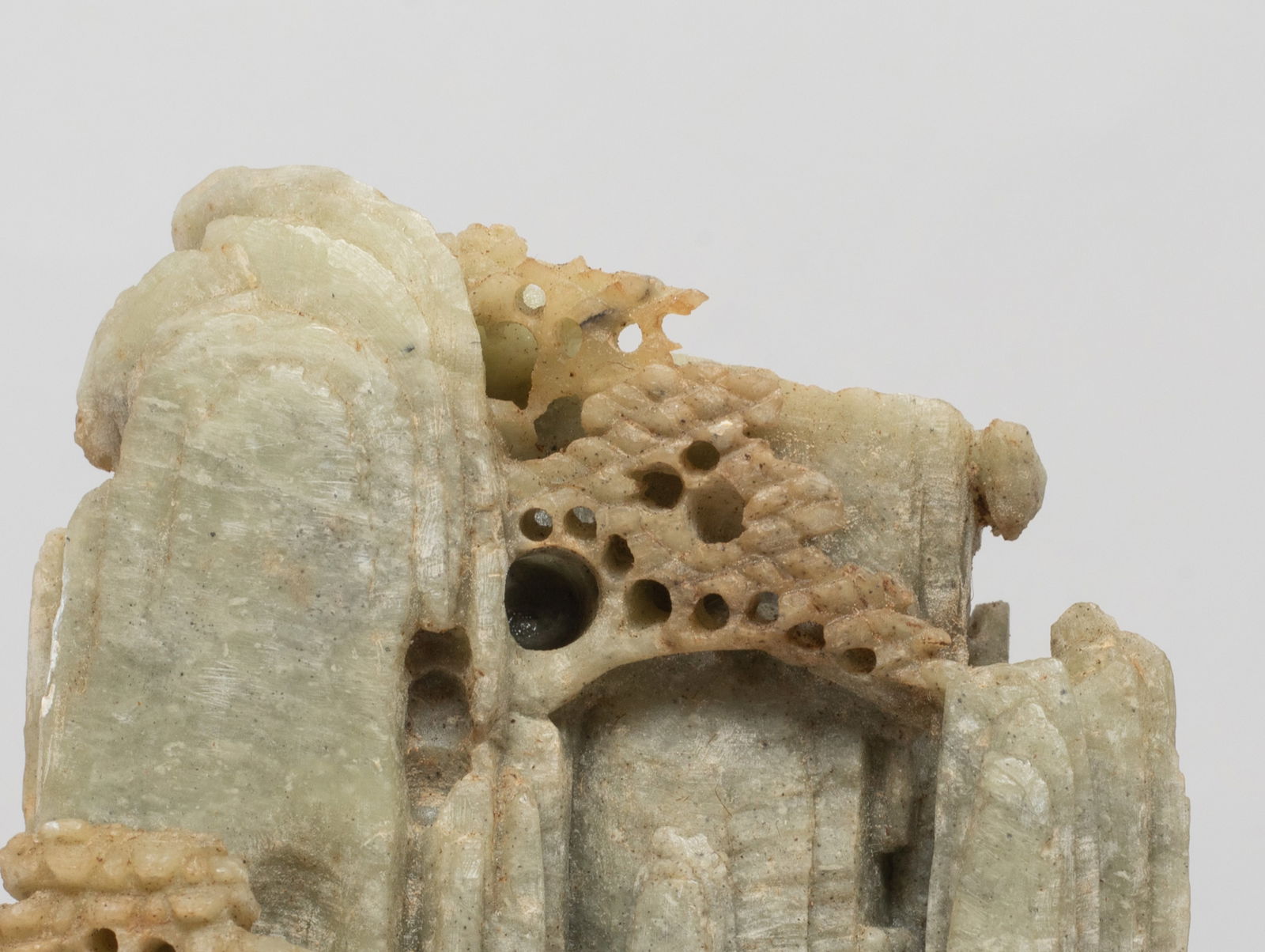 Vintage Chinese Export Stone Table Sculpture - 4