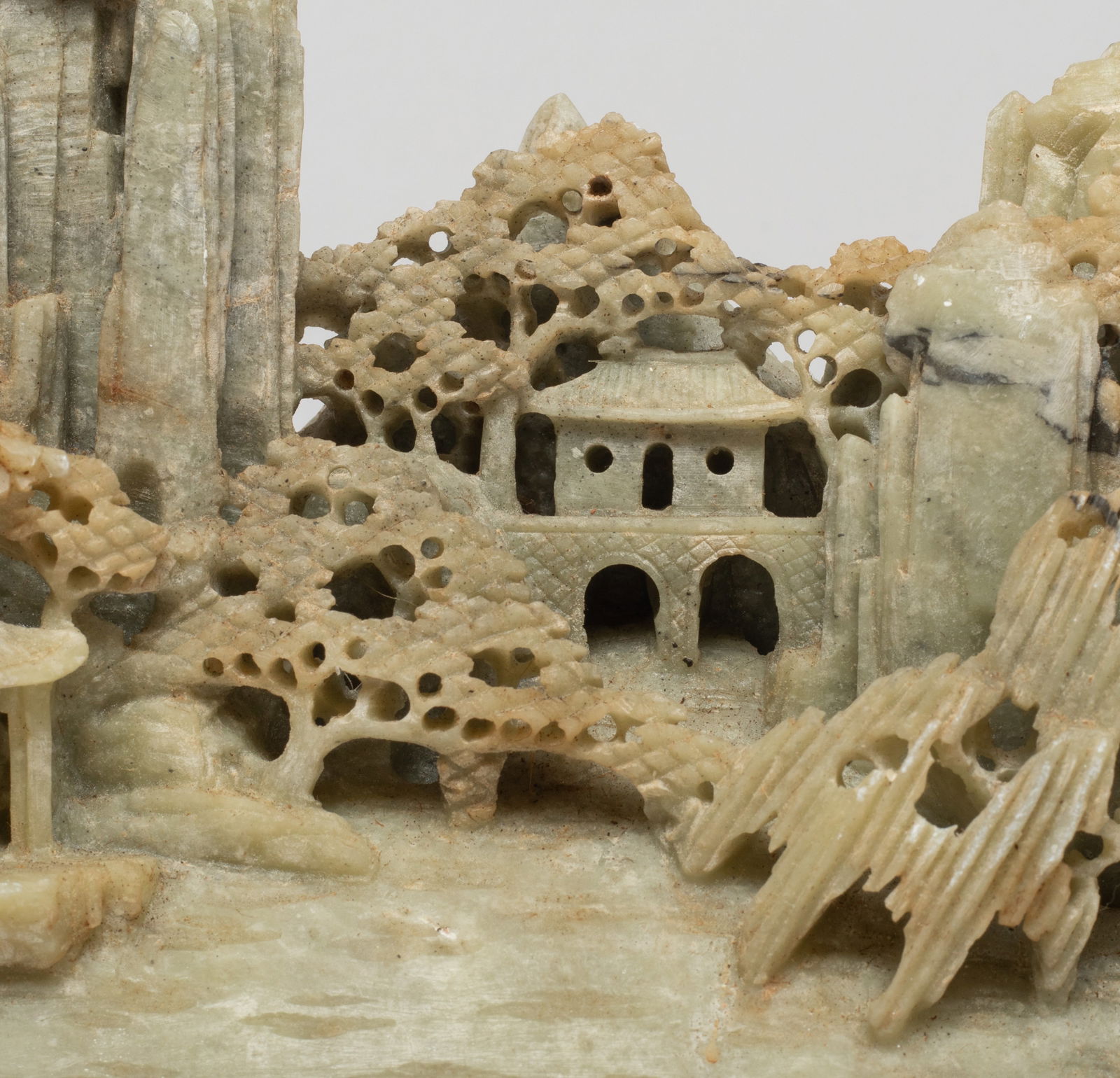 Vintage Chinese Export Stone Table Sculpture - 5