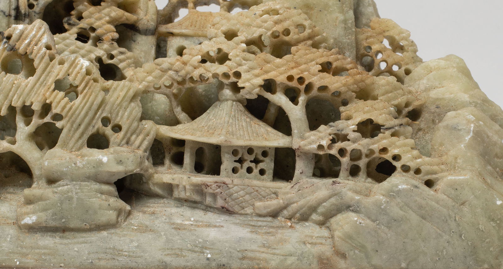 Vintage Chinese Export Stone Table Sculpture - 8