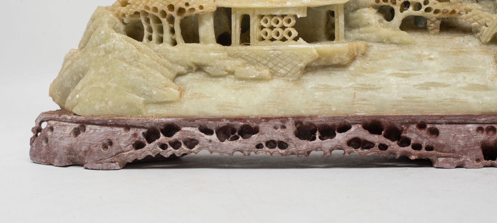 Vintage Chinese Export Stone Table Sculpture - 9