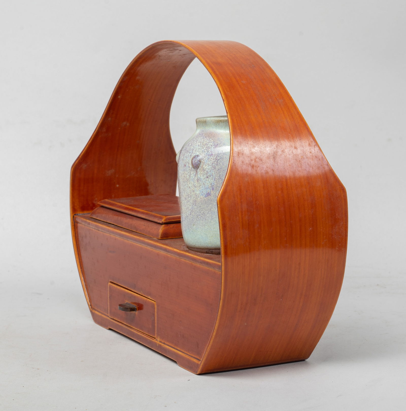 Chinese Export Jun Ware Porcelain Tea Jar - 9