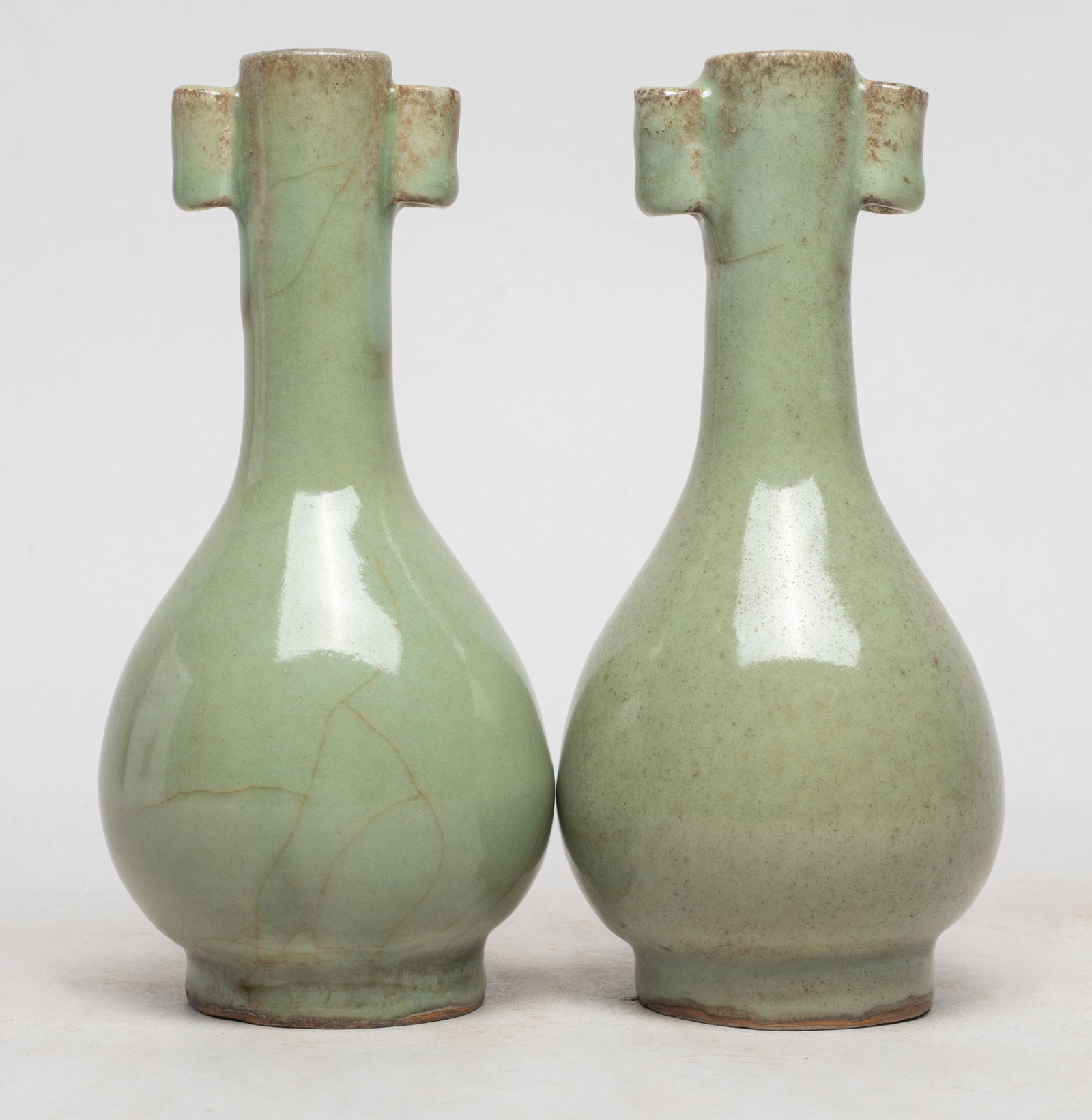 Two Chinese Longquan Porcelain Cabinet Vases (1 of 13)