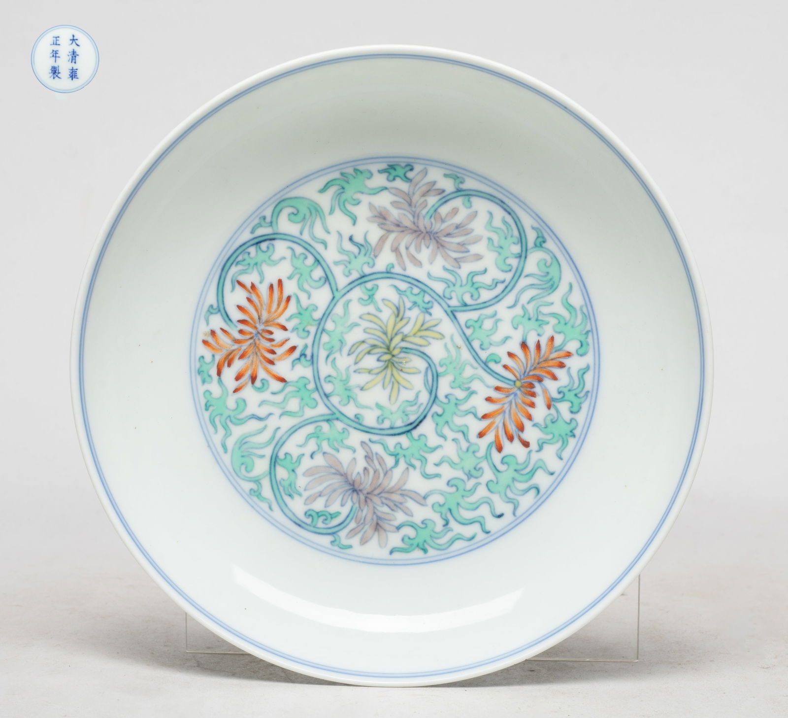 Chinese Export Douchait Porcelain Plate (1 of 14)