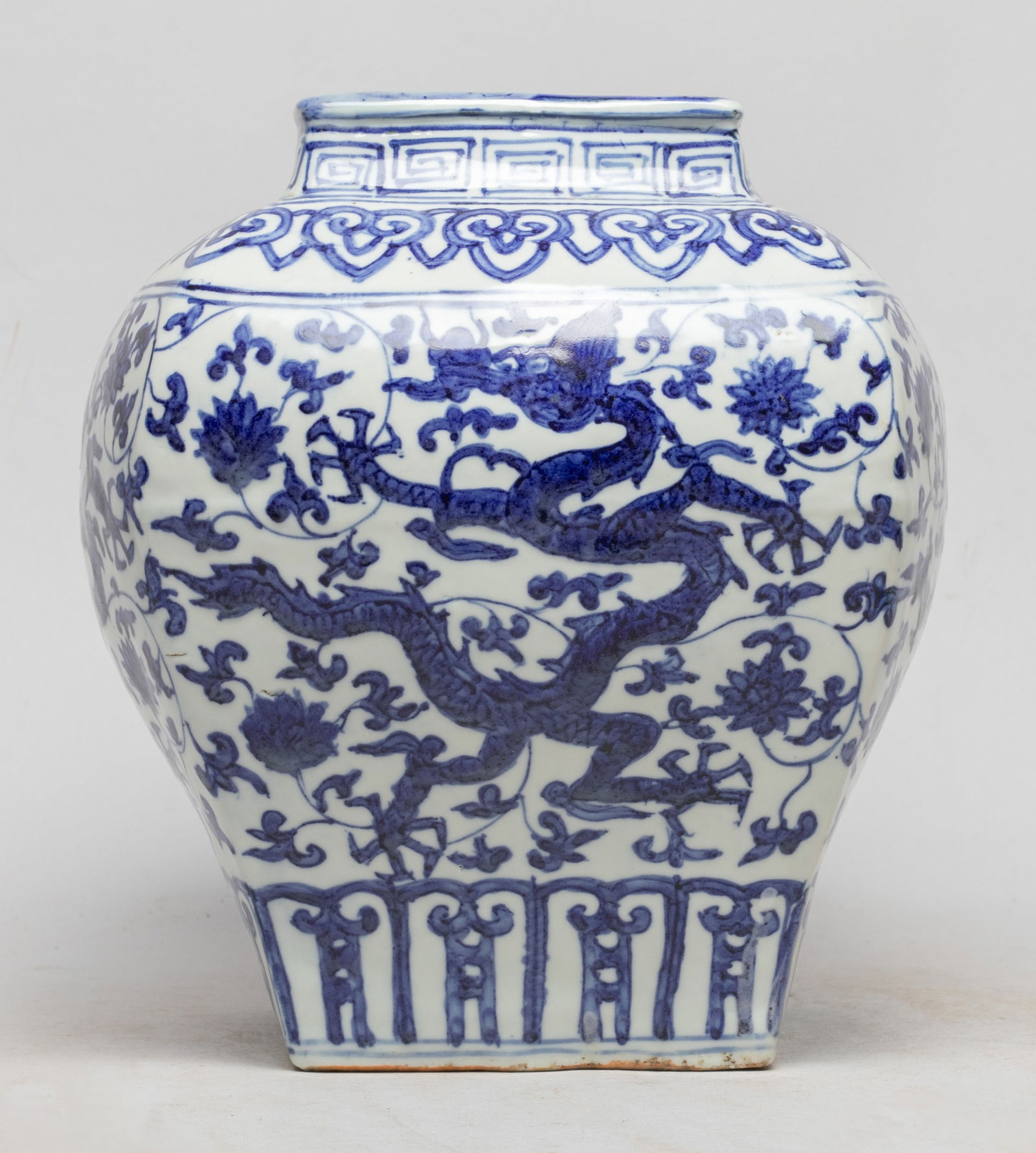 Large Chinese Blue & White Porcelain Jar (1 of 12)