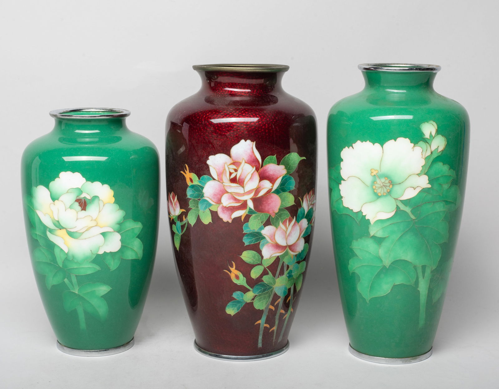 Vintage Japanese Cloisonne Vases (1 of 12)