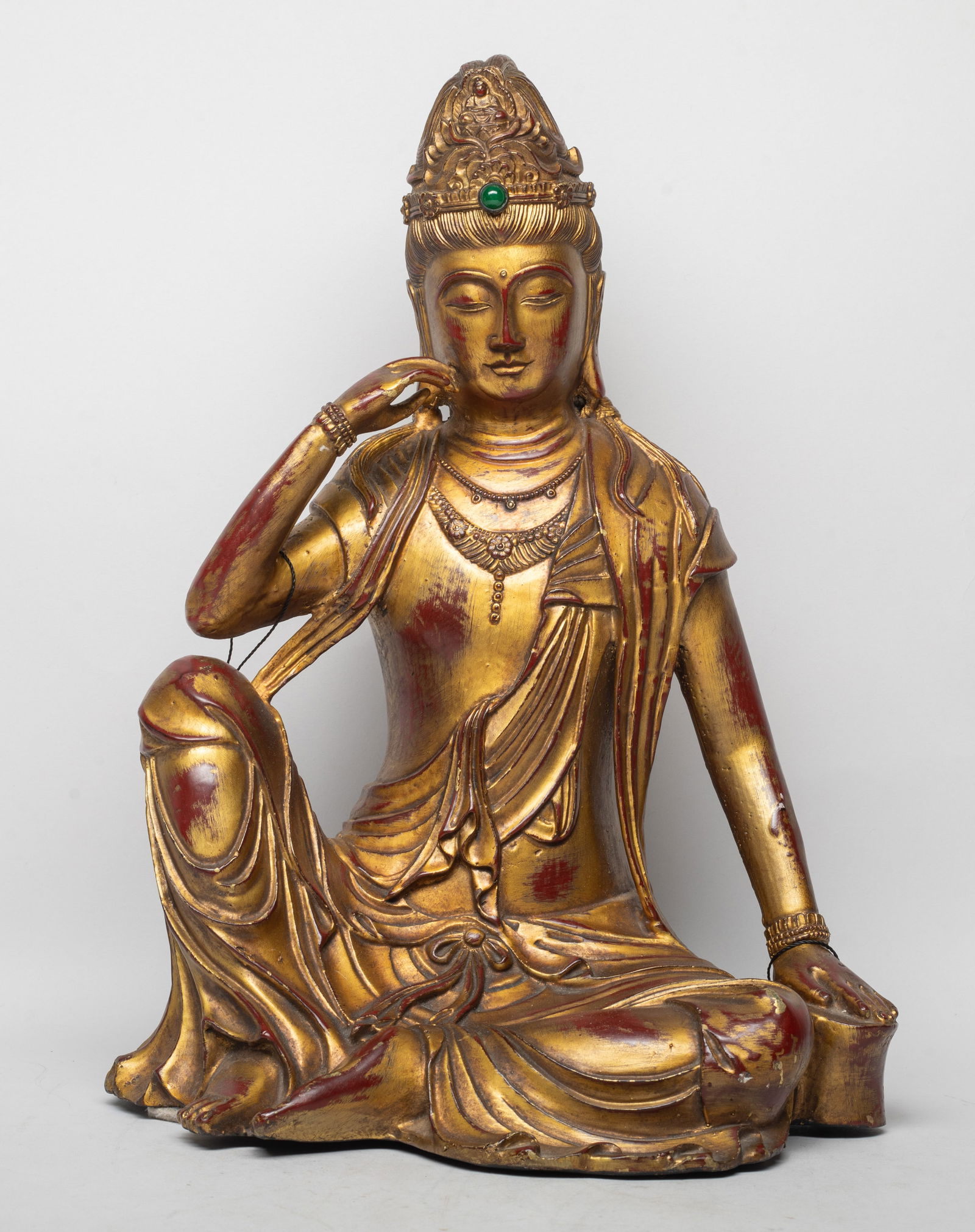 Large Chinese Gilt Bronze Sculpture of Kuanyin (1 of 14)