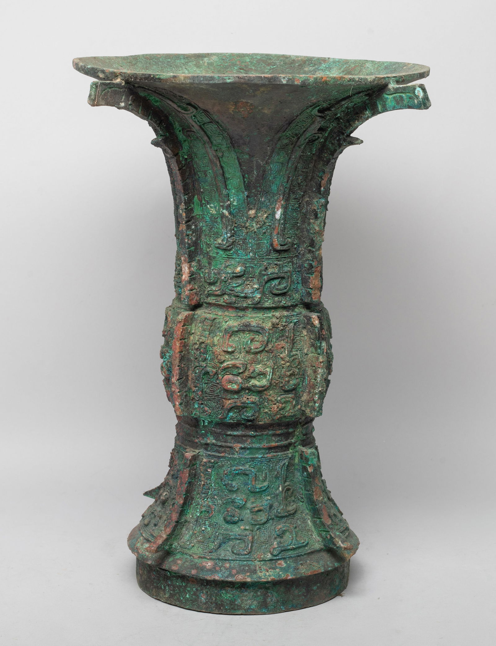 Tall Chinese Bronze Sculpture of Vase (1 of 11)