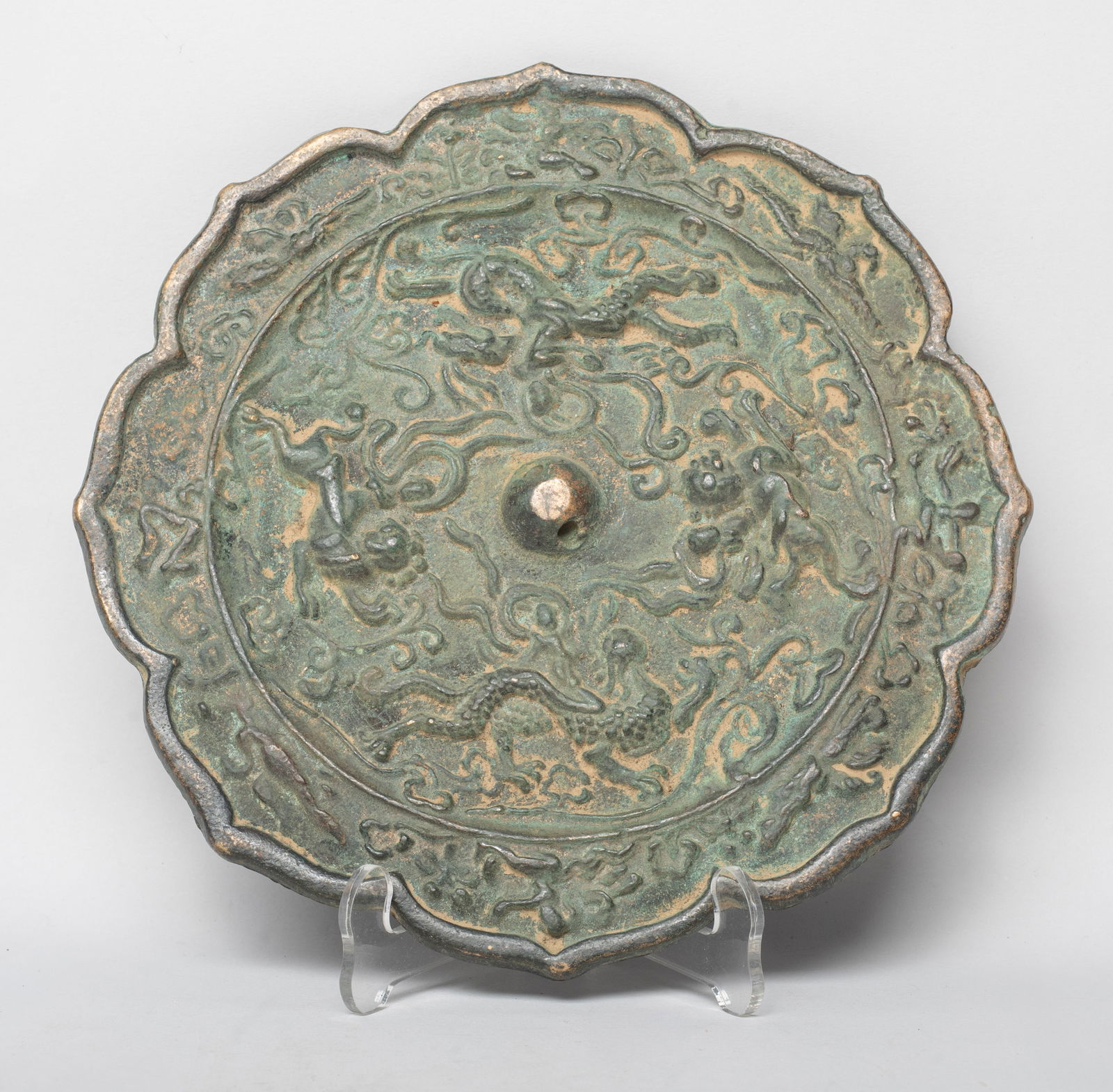 Estate Chinese Bronze Mirror (1 of 10)