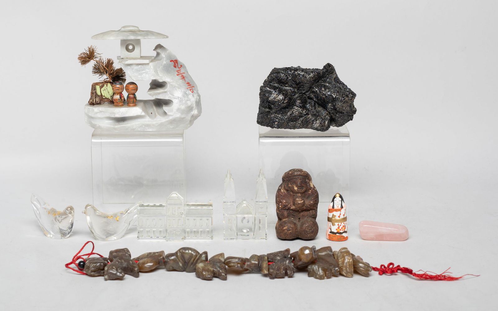Estate Chinese/ Asian Stones, Glass, Decors (1 of 16)
