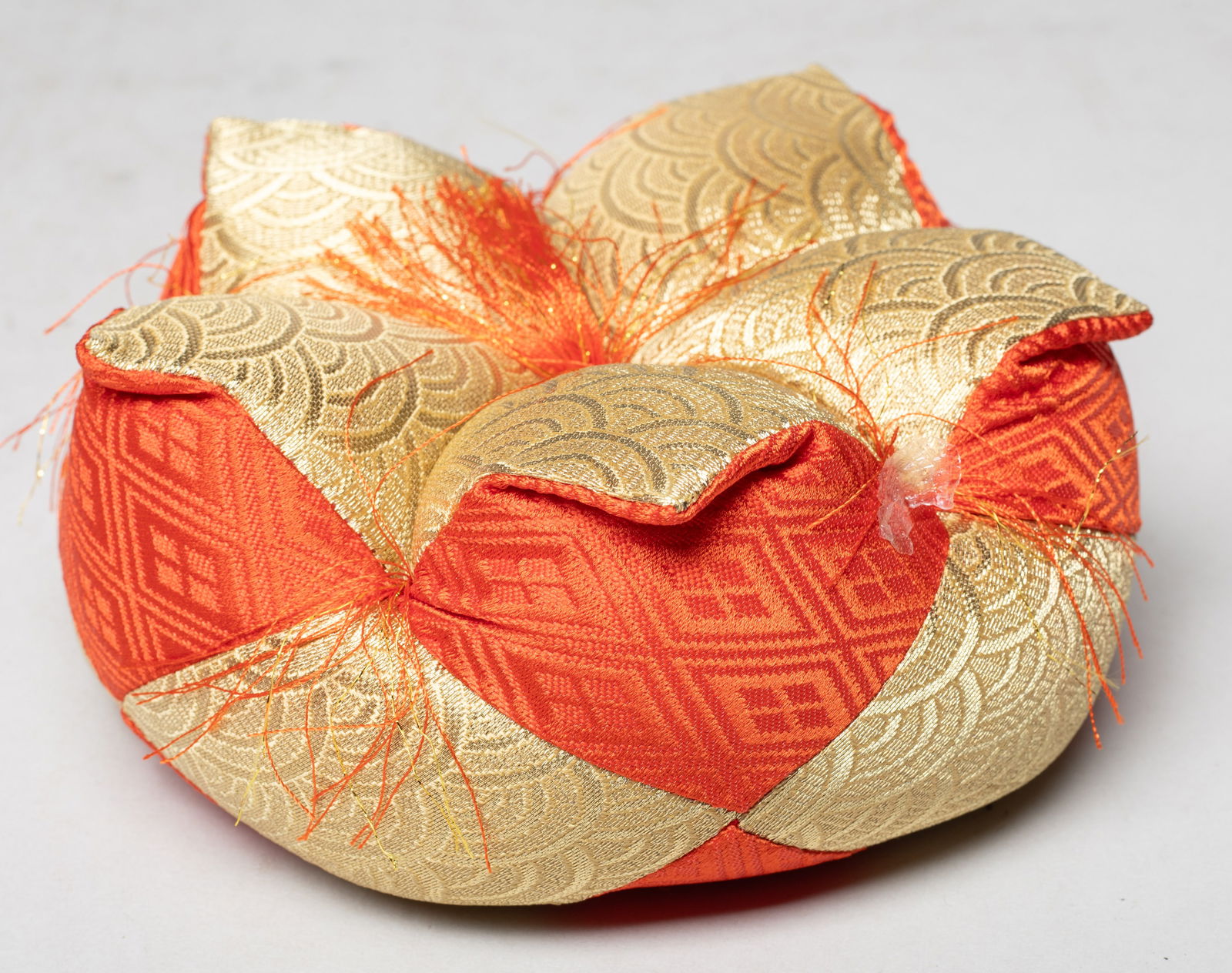 Set Vintage Asian Silk Pillows - 11