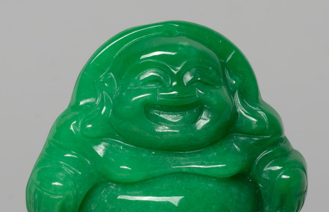 Set Chinese Export Colored Stone Pendants - 6