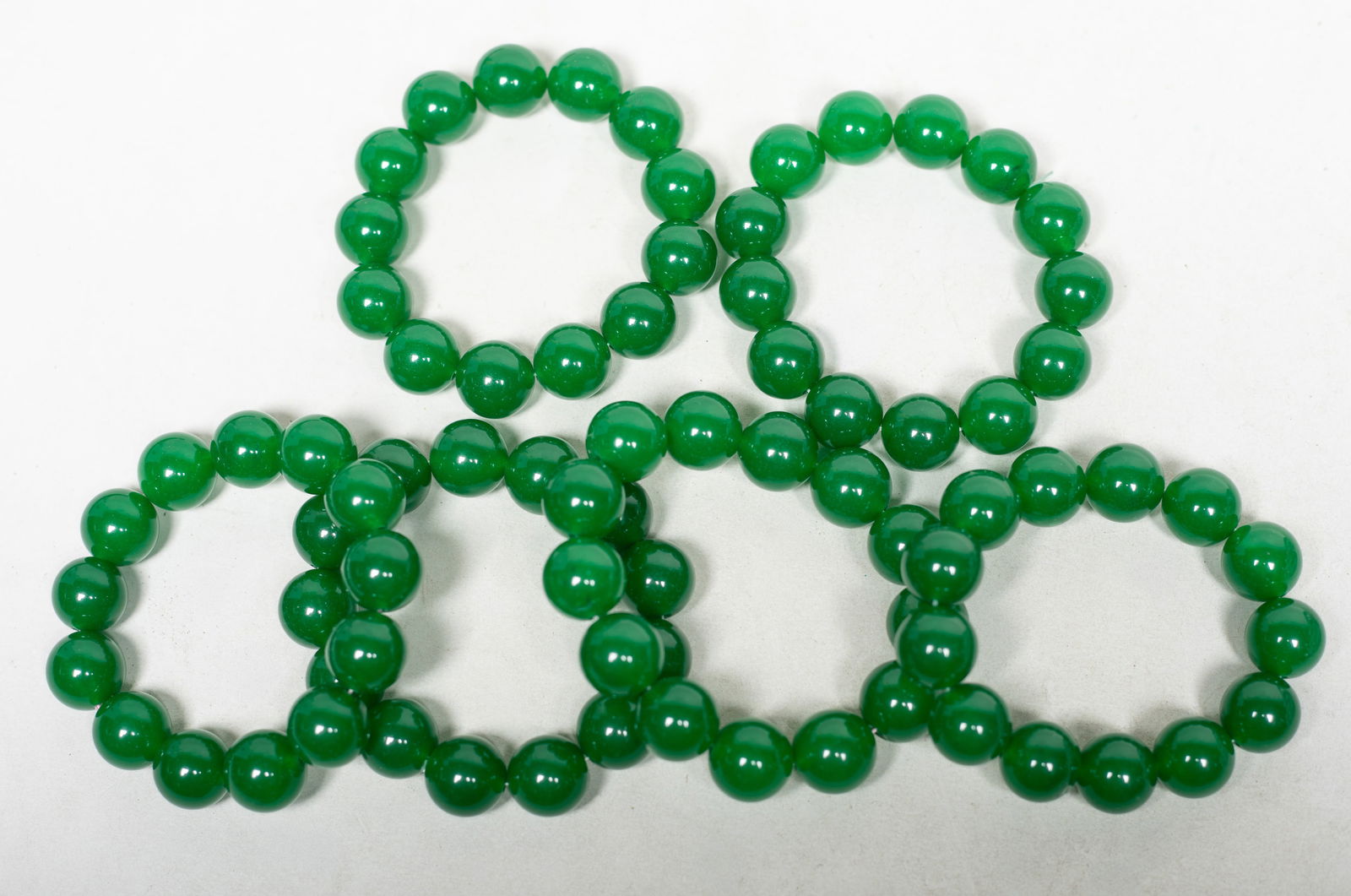 Set Chinese Export Bangles, Beads - 5