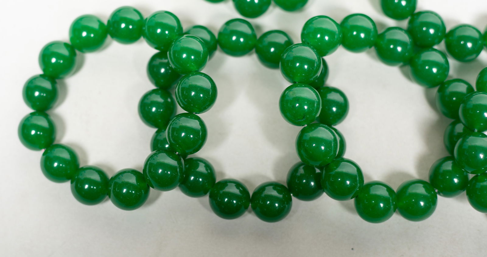 Set Chinese Export Bangles, Beads - 6