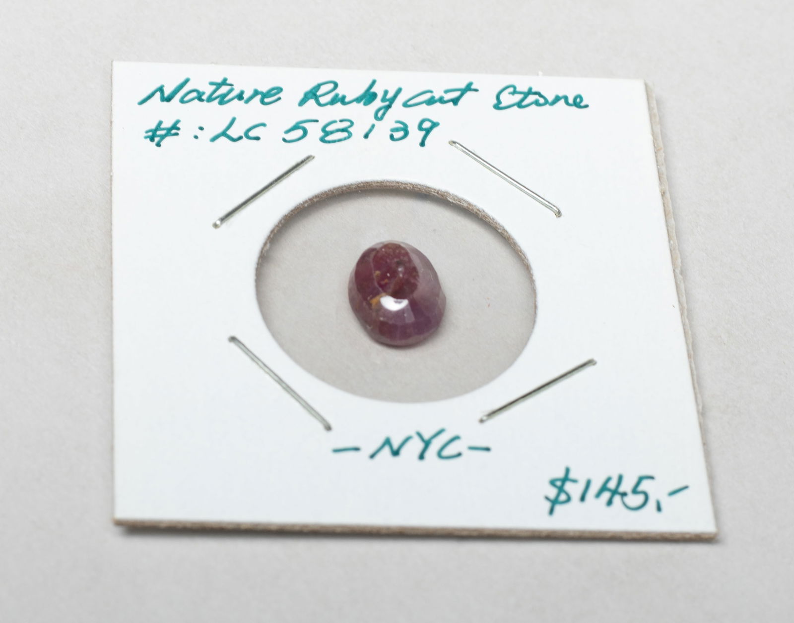 Set Vintage Ruby Gemstone Cut Nuggets - 6