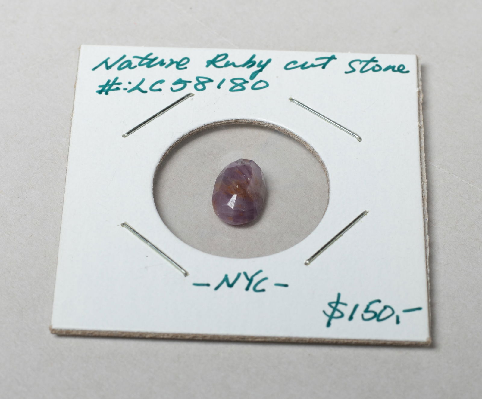 Set Vintage Ruby Gemstone Cut Nuggets - 7