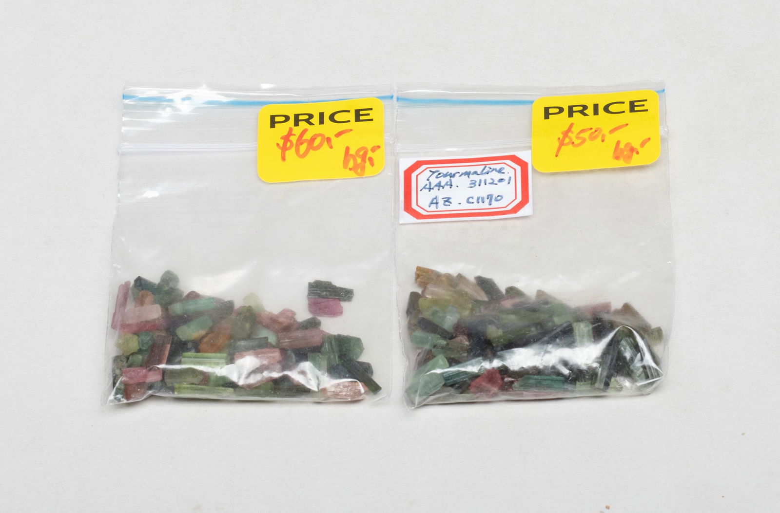 Estate Two Bags Tourmaline Stones (1 of 10)