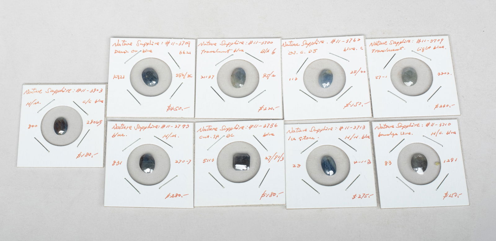 Estate Set Sapphire Cut Stones (1 of 11)