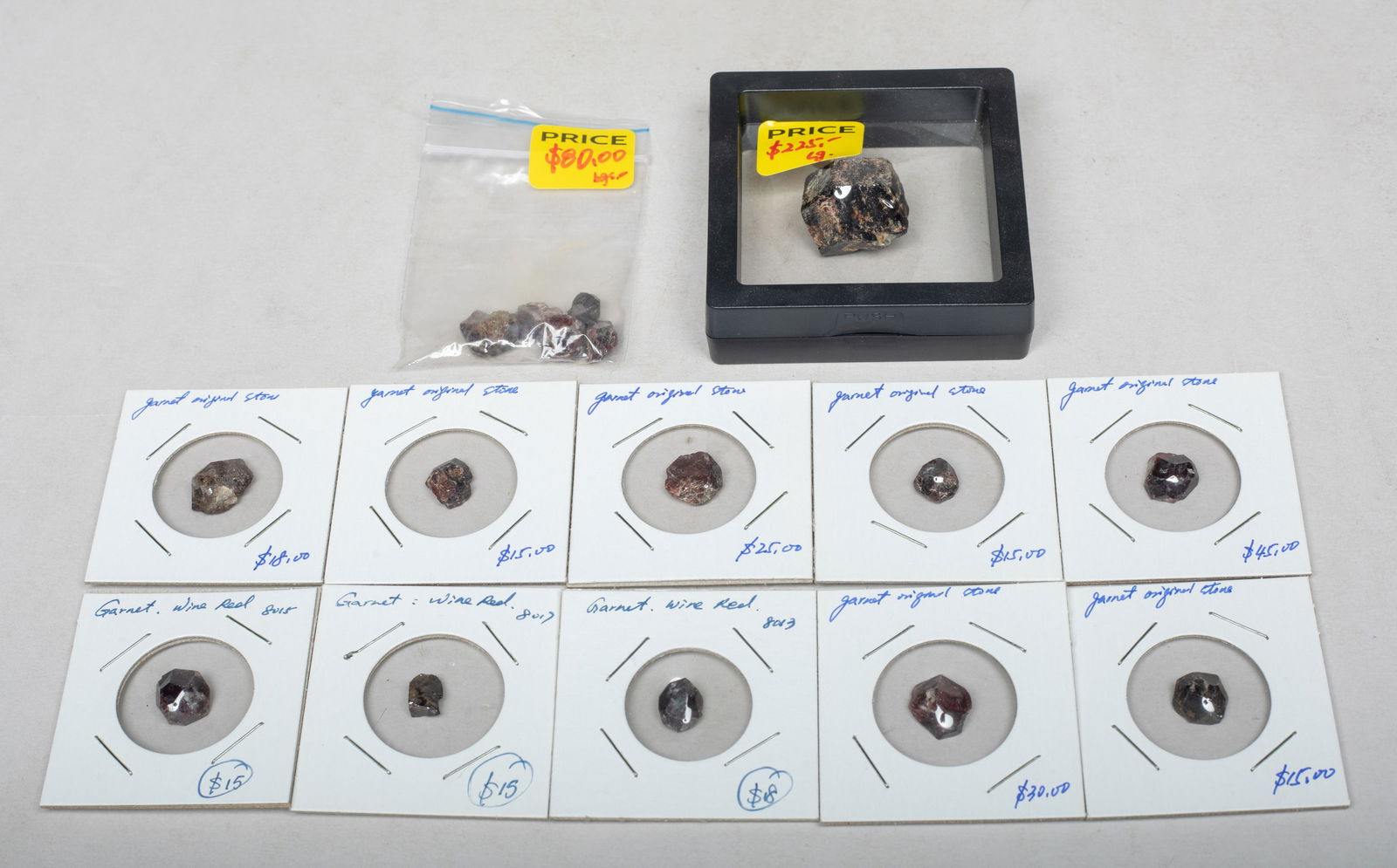 Large Set Wine Red Garnet Stone Nuggets (1 of 18)