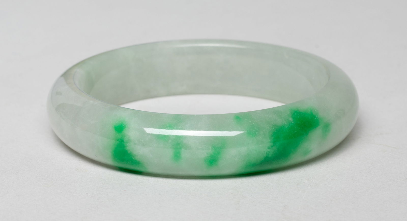 Estate Set Chinese Export Jade Bangles - 11