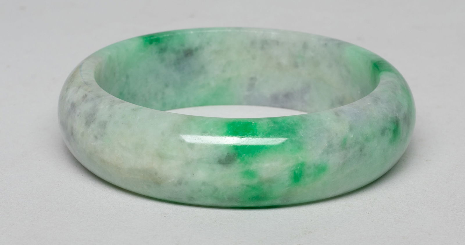 Estate Set Chinese Export Jade Bangles - 3