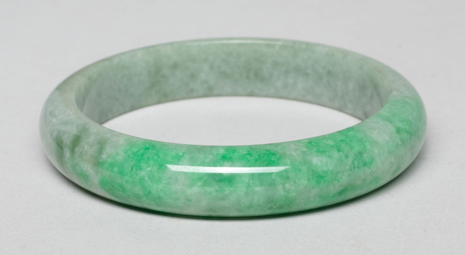 Estate Set Chinese Export Jade Bangles - 4