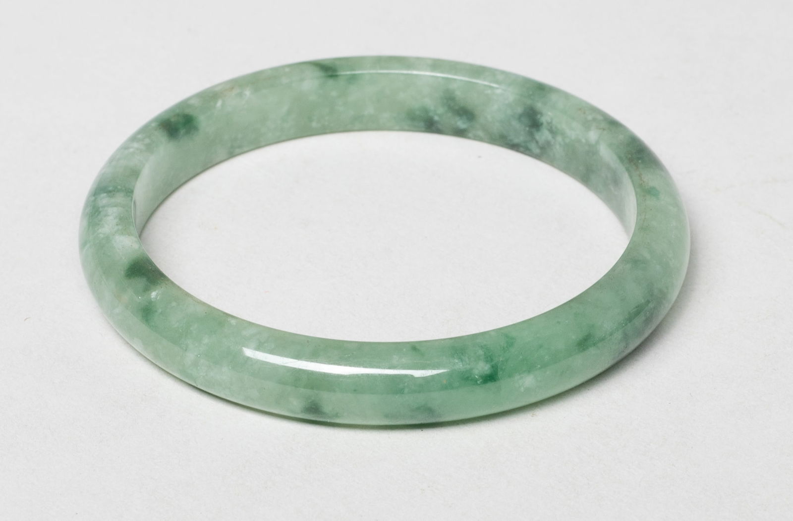 Estate Set Chinese Export Jade Bangles - 10