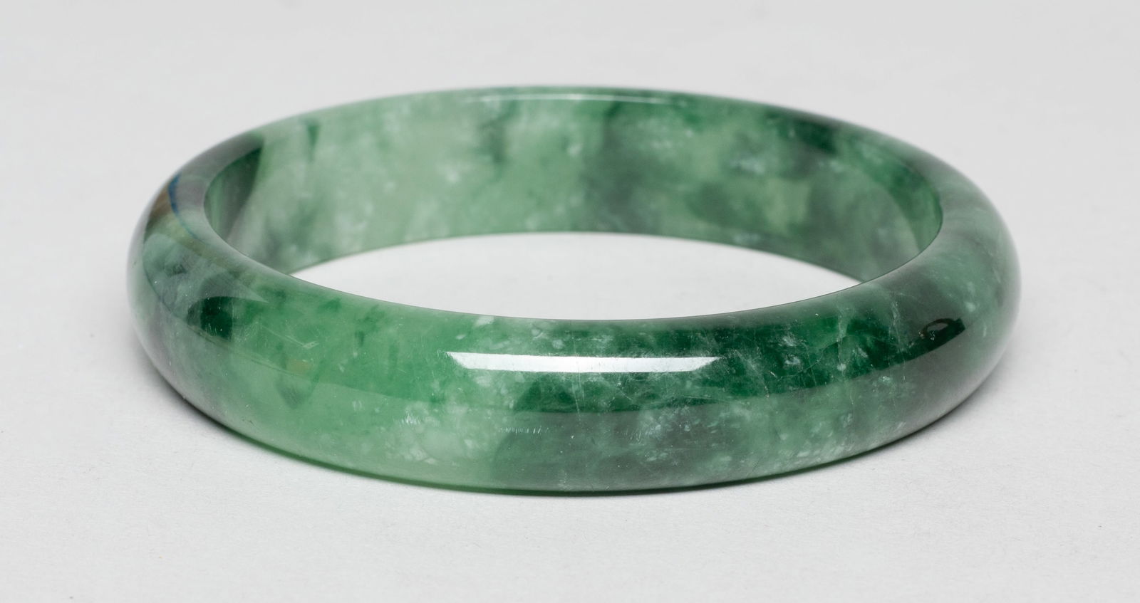Estate Set Chinese Export Jade Bangles - 4