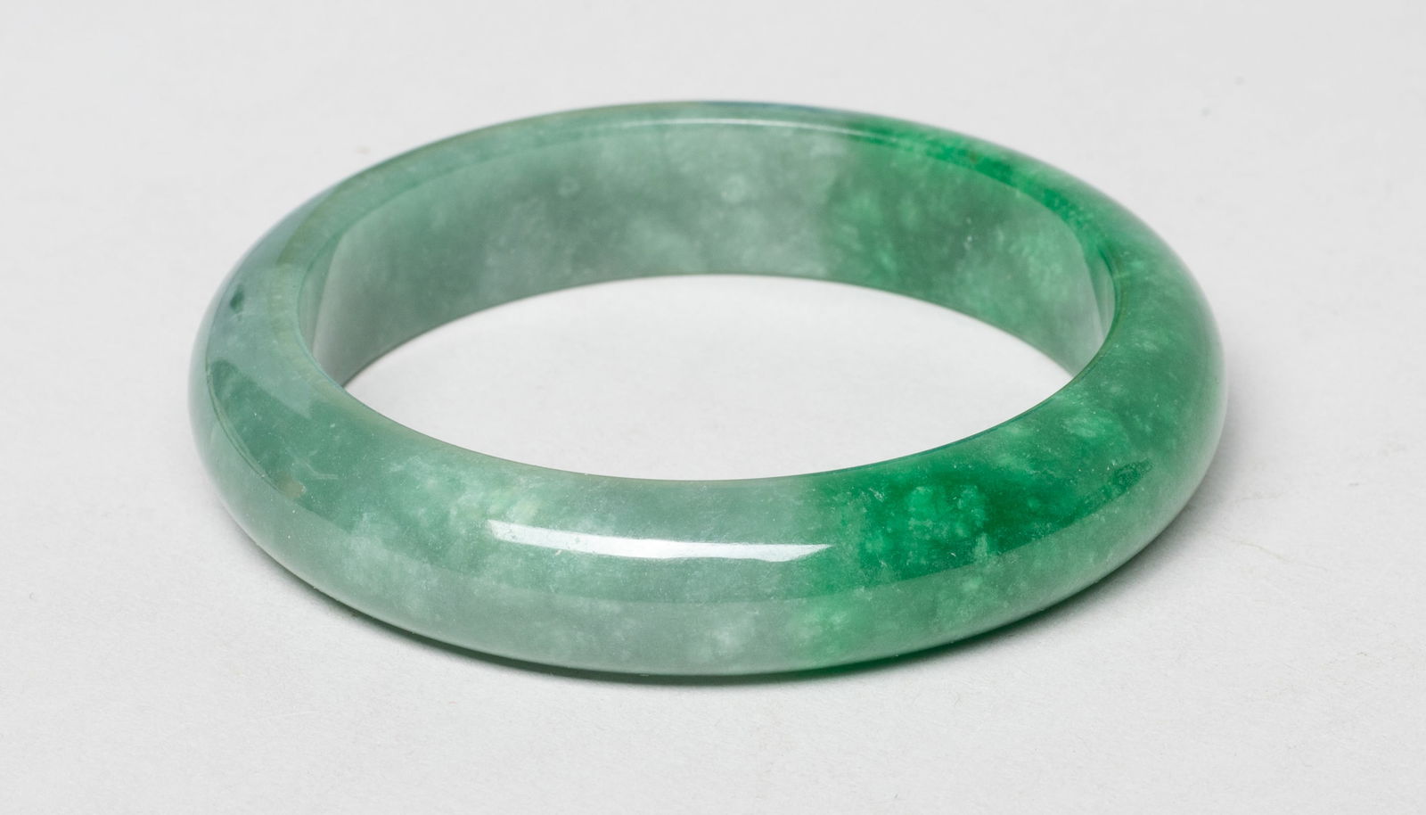 Estate Set Chinese Export Jade Bangles - 8