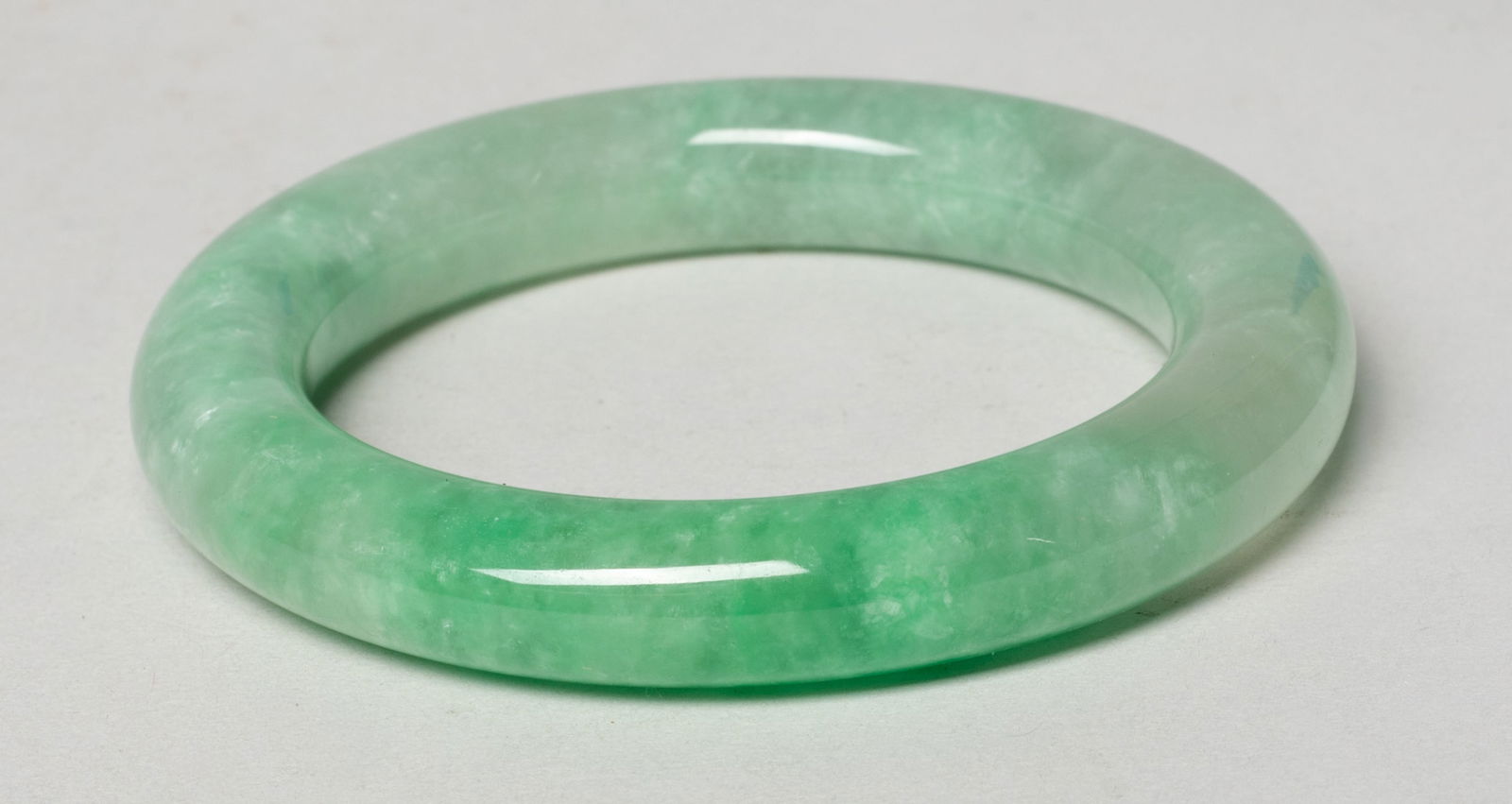 Two Chinese Jade / Colored Stone Bangles - 3