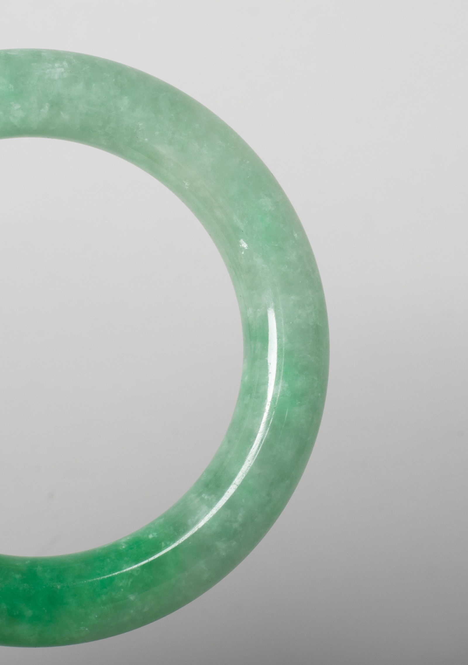 Two Chinese Jade / Colored Stone Bangles - 5