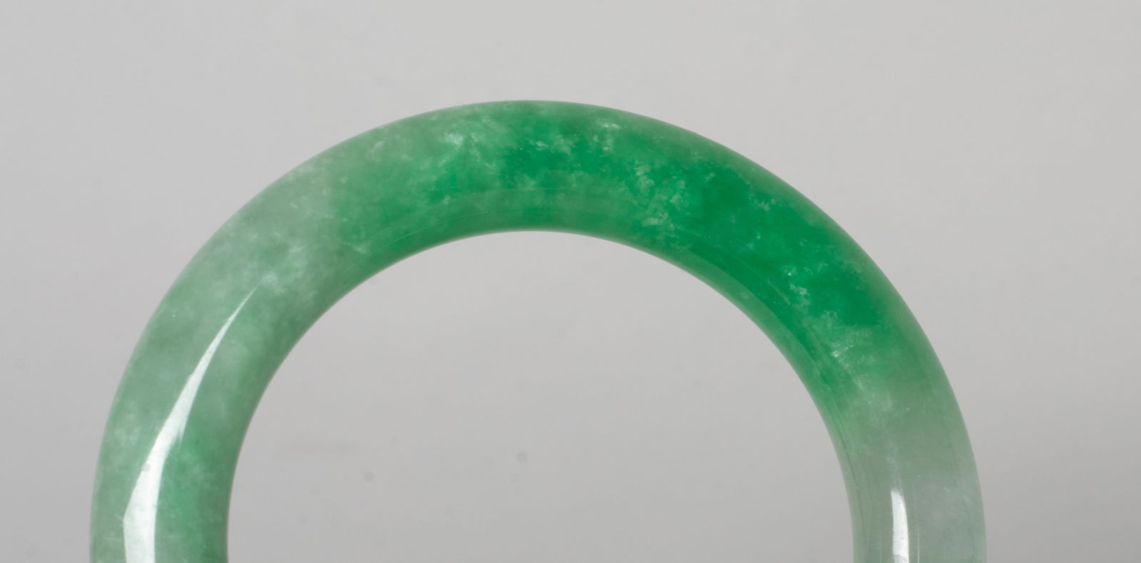 Two Chinese Jade / Colored Stone Bangles - 6